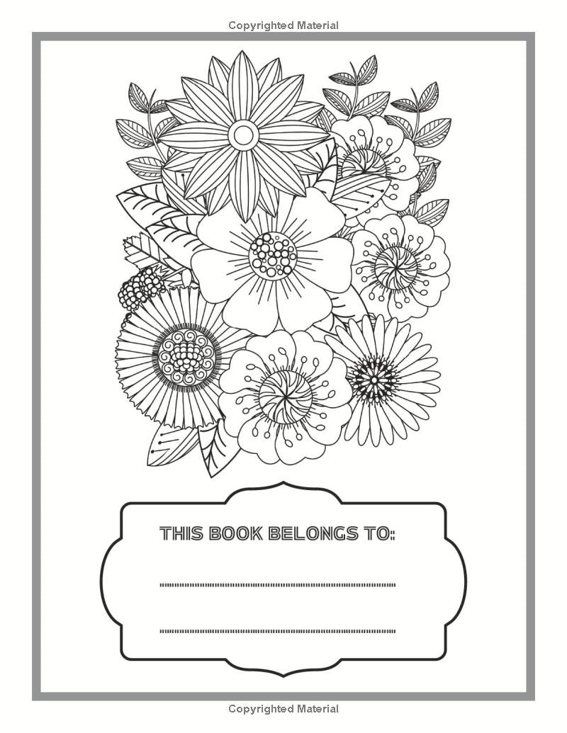 50 Pages Floral Zentangle Coloring Book Mandala Art Floral Coloring Book For Adults And Kids Zentangle For Kids Zentangle Art Therapy Book