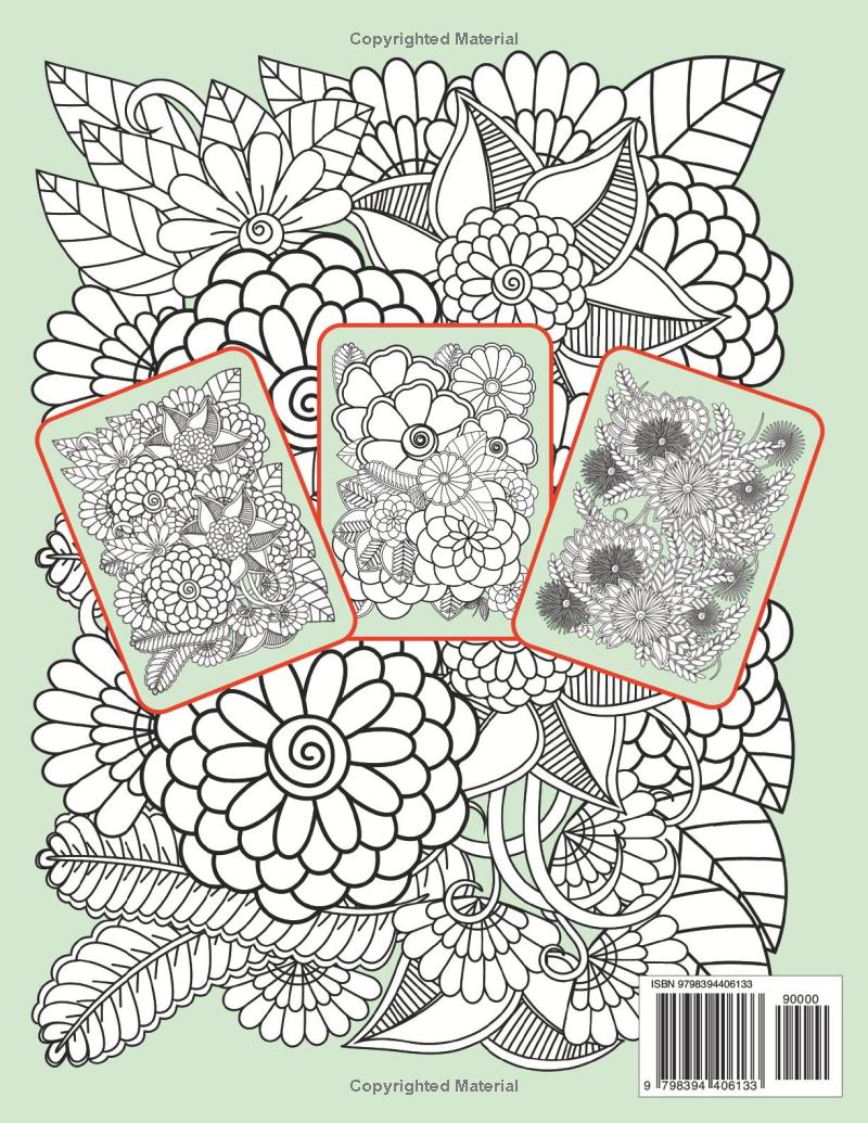 50 Pages Floral Zentangle Coloring Book Mandala Art Floral Coloring Book For Adults And Kids Zentangle For Kids Zentangle Art Therapy Book