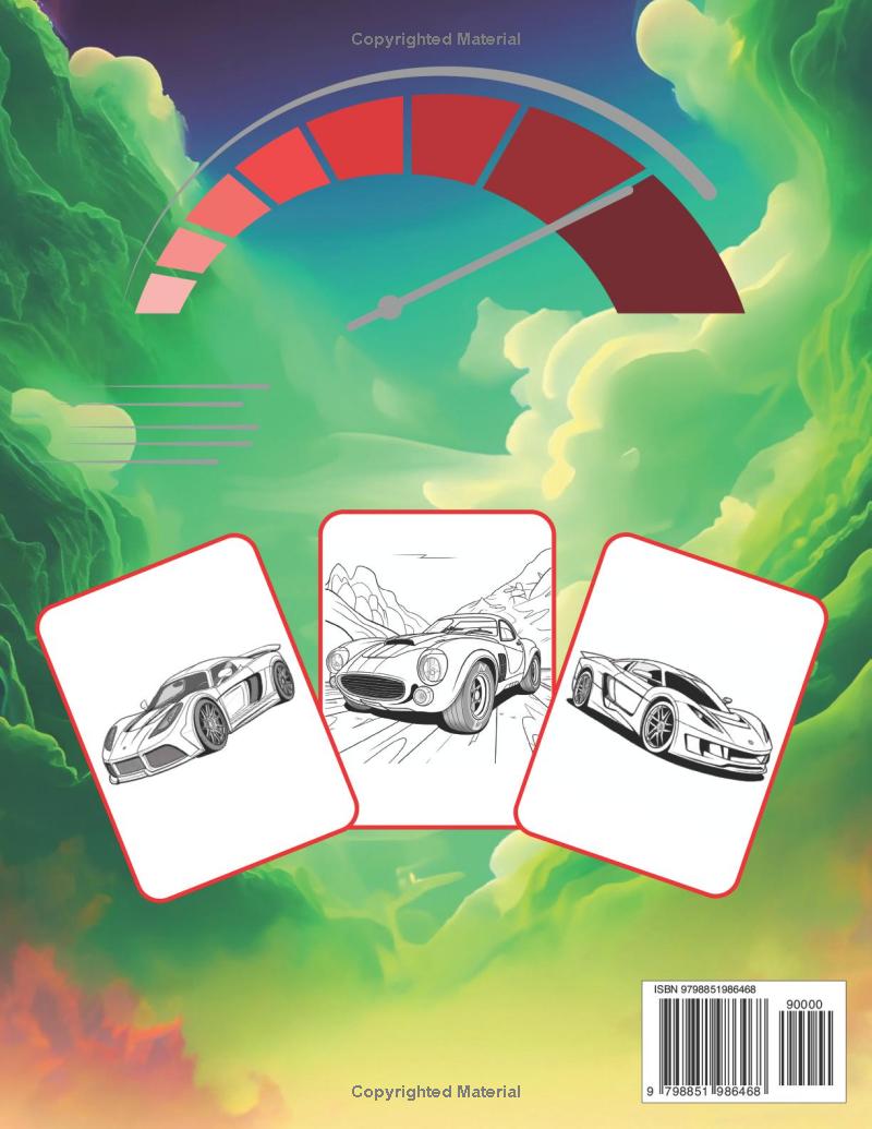 50 Pages Dream Super Car Fun Sports Cars Coloring Book Pages Car Coloring Book For Adults Car Coloring Book Sheets Race Car Coloring Book