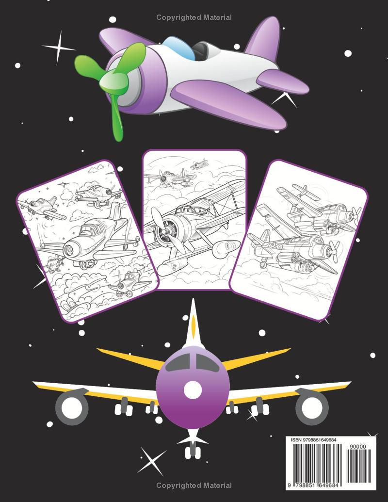 Cute Aesthetic Aviation Plane Coloring Book For Anxiety Adult Coloring 50 Pages Airplane Coloring Sheets Pages Airplanes Coloring Book