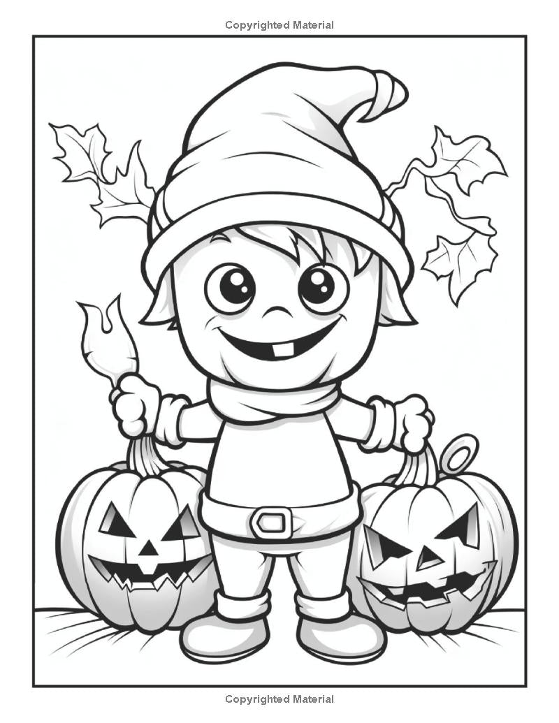 50 Pages Halloween Coloring Book for Kids Halloween Coloring Books for Kids Ages 8-12 Ghost Halloween Coloring Book for Kids Ages 4-8 Gift