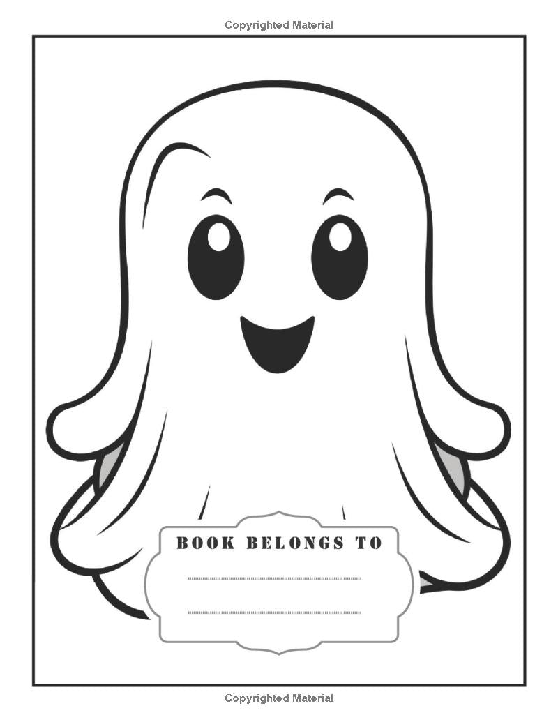 50 Pages Halloween Coloring Book for Kids Halloween Coloring Books for Kids Ages 8-12 Ghost Halloween Coloring Book for Kids Ages 4-8 Gift