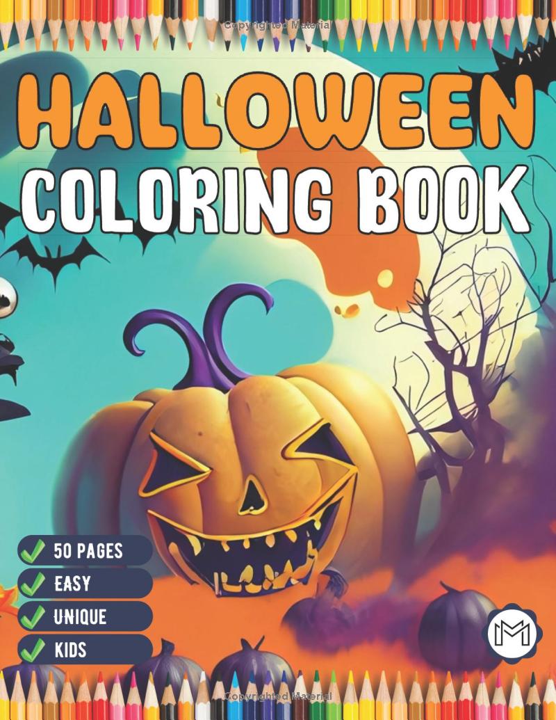 Halloween Coloring Books for Kids Ages 8-12 50 Pages Halloween Coloring Book for Kids Halloween Coloring Book for Kids Ages 4-8 Ghost Easy