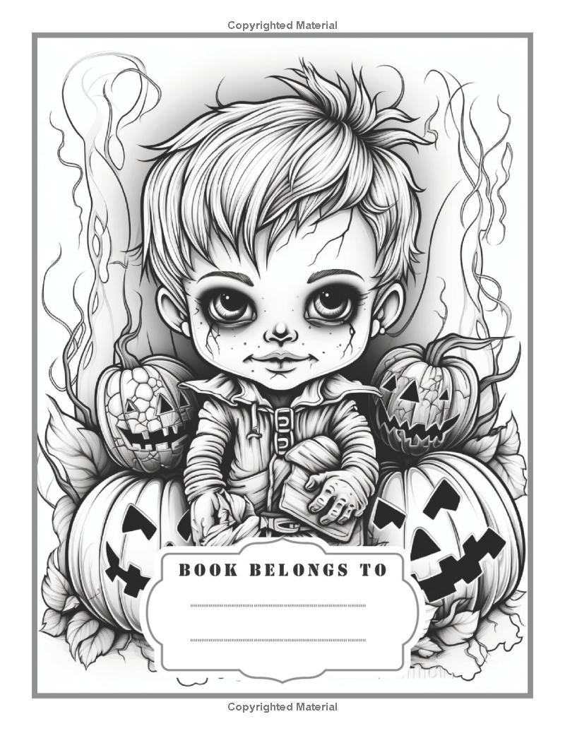 50 Pages Halloween Coloring Book for Kids Halloween Coloring Books for Kids Ages 8-12 Ghost Halloween Coloring Book for Kids Ages 4-8 Gift
