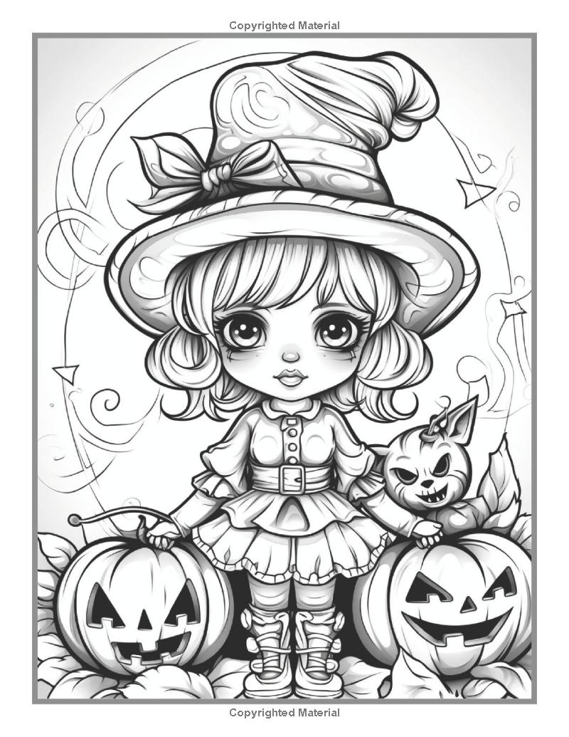 50 Pages Halloween Coloring Book for Kids Halloween Coloring Books for Kids Ages 8-12 Ghost Halloween Coloring Book for Kids Ages 4-8 Gift