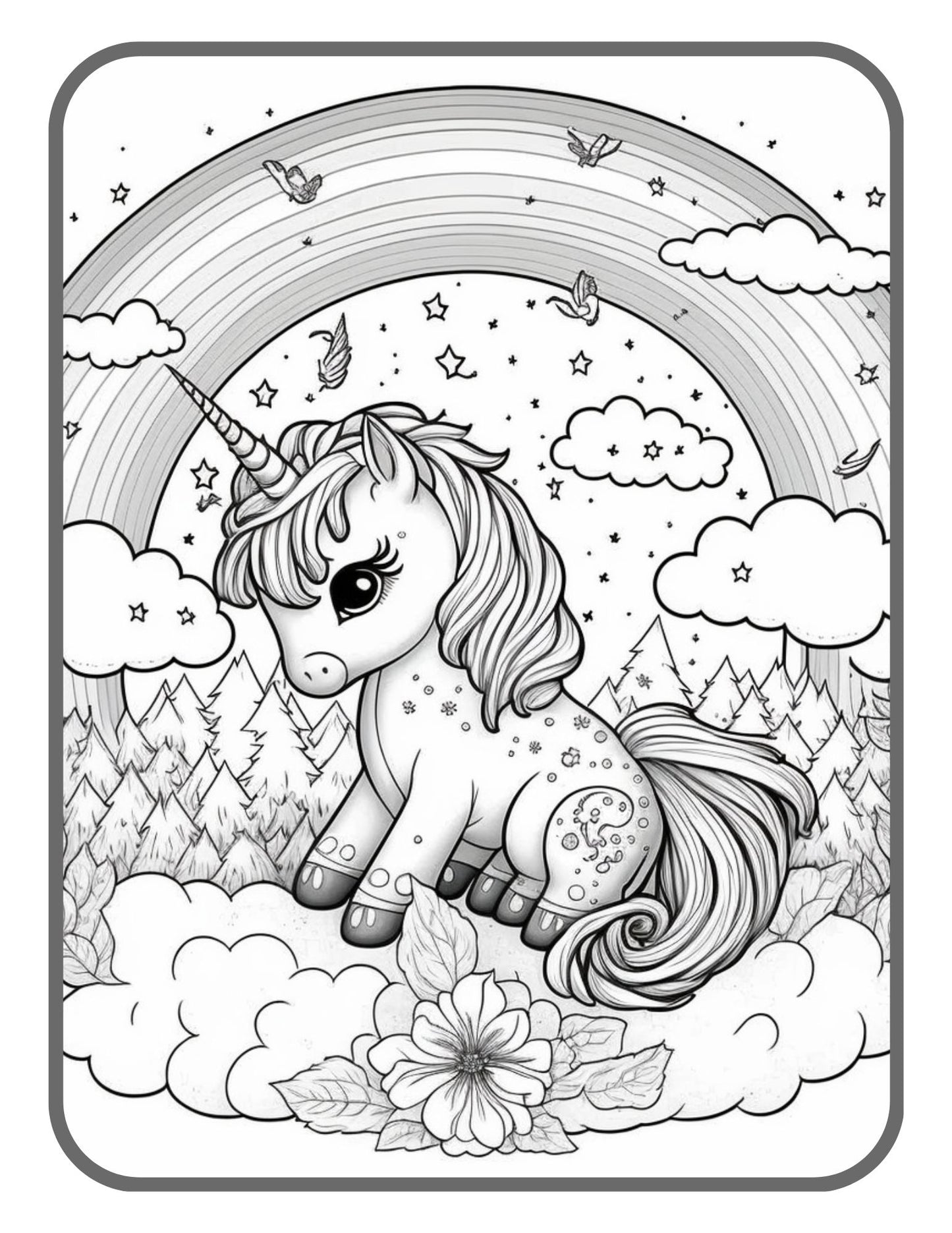 Unicorn Birthday Gift Activity Coloring Book Cute Animal Unicorn Horse Coloring Book Unicorn Coloring Books For Girls Boys Kids Adult Gift
