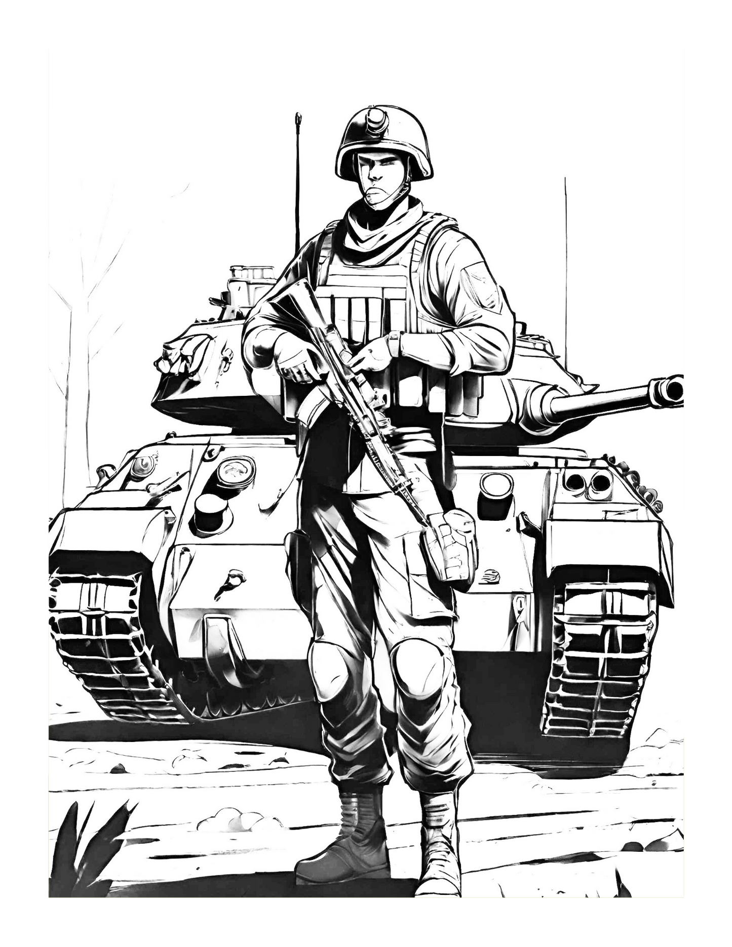 Military Army Soldier Coloring Book For Kids Military Coloring Pages Army Coloring Books Boys US Army Coloring Book Army Man Coloring Book