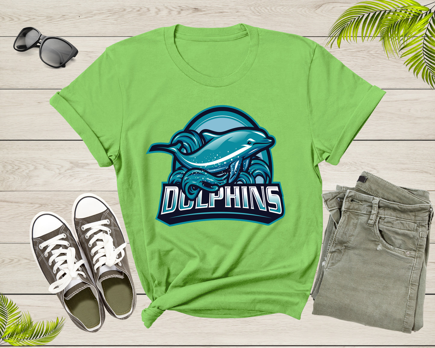 Dolphin Fish Lover Gift Shirt For Men Women Kids Boys Girls Dolphin Birthday Present For Mom Dad Teens Tshirt Dolphin Fish Graphic T-shirt