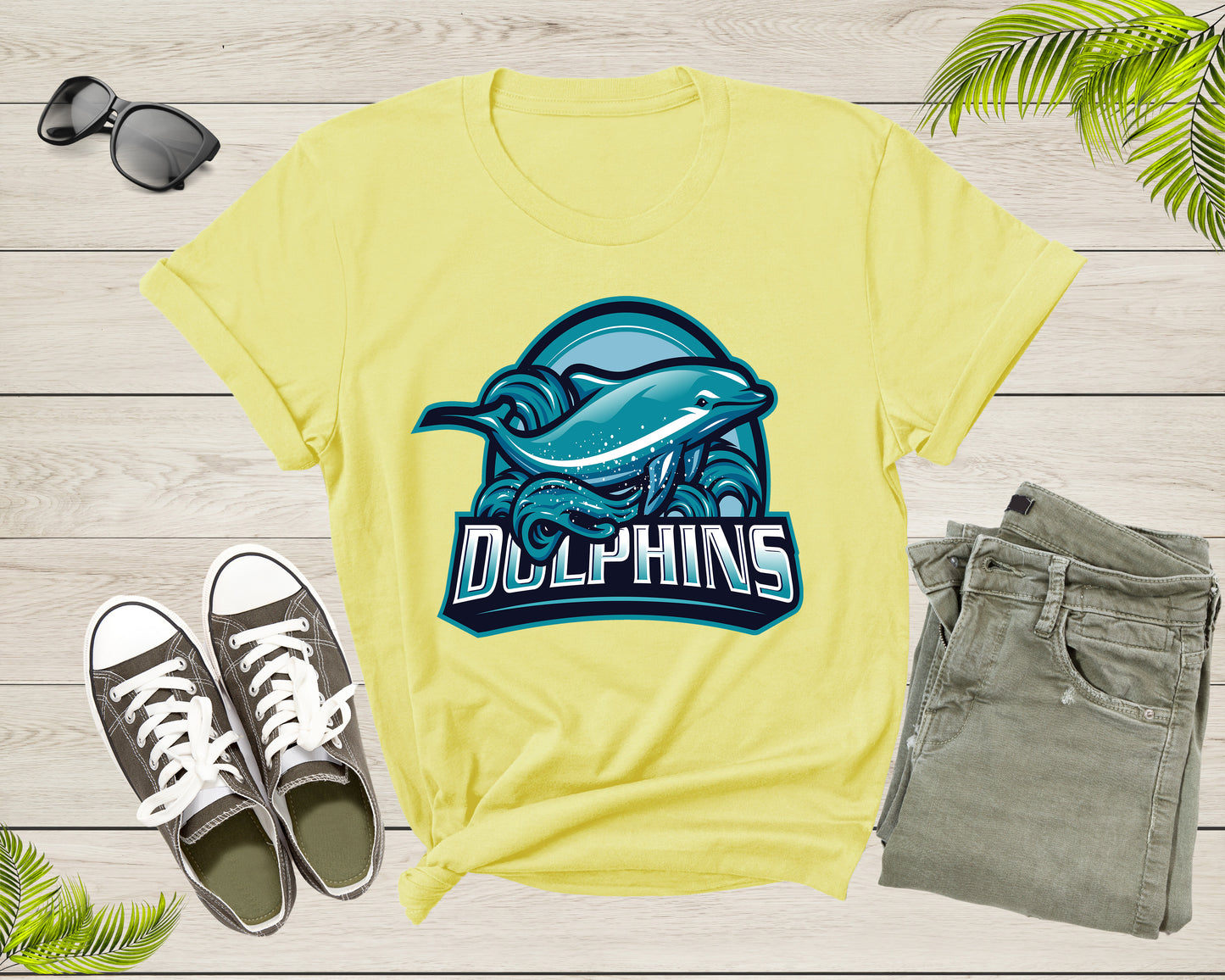 Dolphin Fish Lover Gift Shirt For Men Women Kids Boys Girls Dolphin Birthday Present For Mom Dad Teens Tshirt Dolphin Fish Graphic T-shirt