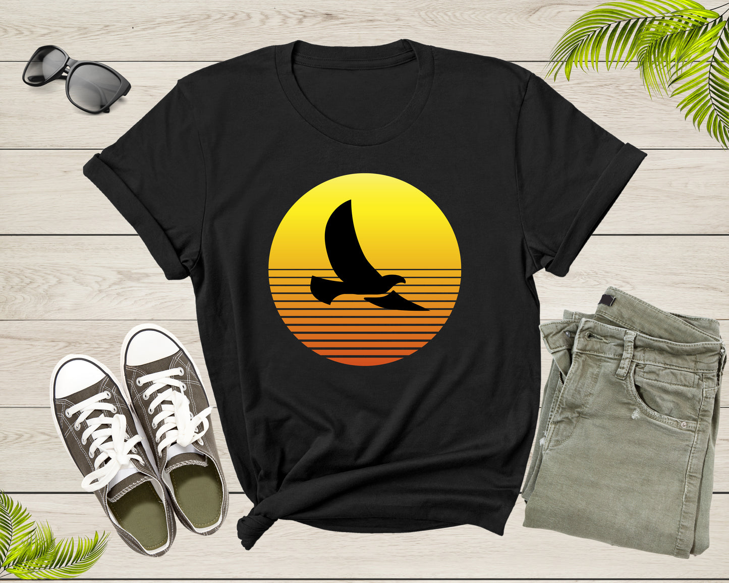 Dove Pigeon Bird Silhouette at Sunset Wildlife Nature Animal T-Shirt Dove Lover Gift T Shirt for Men Women Kids Boys Girls Graphic Tshirt