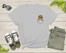 Load image into Gallery viewer, Cool Funny Lion in the Pocket with Meme Sunglasses Animal T-Shirt King Lion T Shirt Gift for Men Women Kids Boys Girls Pocket Lion Tshirt
