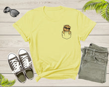 Load image into Gallery viewer, Cool Funny Lion in the Pocket with Meme Sunglasses Animal T-Shirt King Lion T Shirt Gift for Men Women Kids Boys Girls Pocket Lion Tshirt