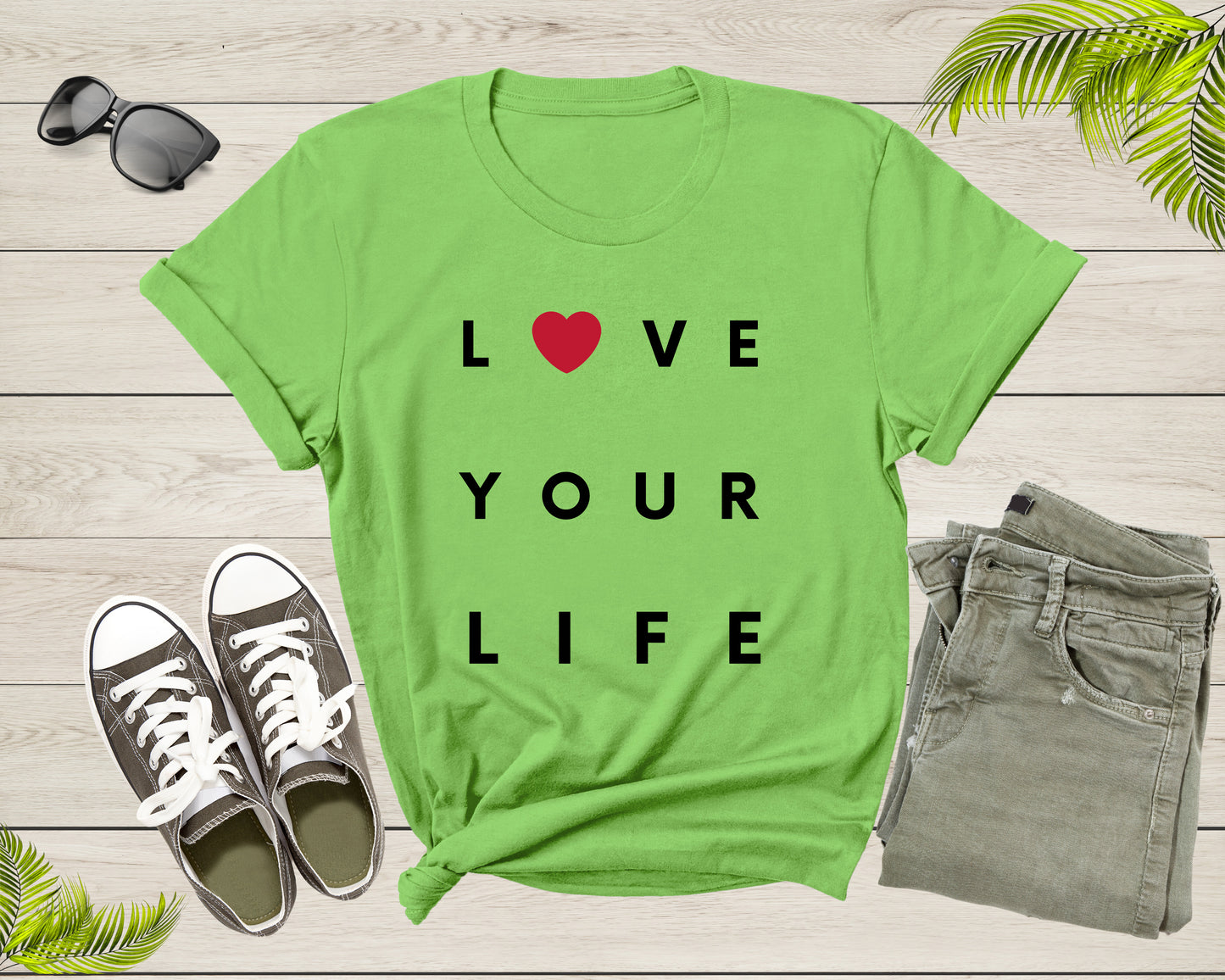 Fancy Love Your Life Motivational Inspirational Drive Motive T-Shirt Motivation Gift T Shirt for Men Women Kids Boys Girls Graphic Tshirt