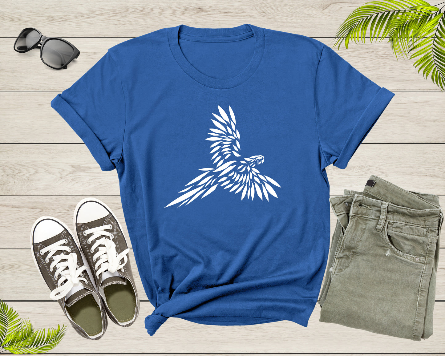 Flying Cool Parrot Bird Tropical Bird Animal Cockatoo Macaw T-Shirt Parrot Lover Gift T Shirt for Men Women Kids Boys Girls Graphic Tshirt