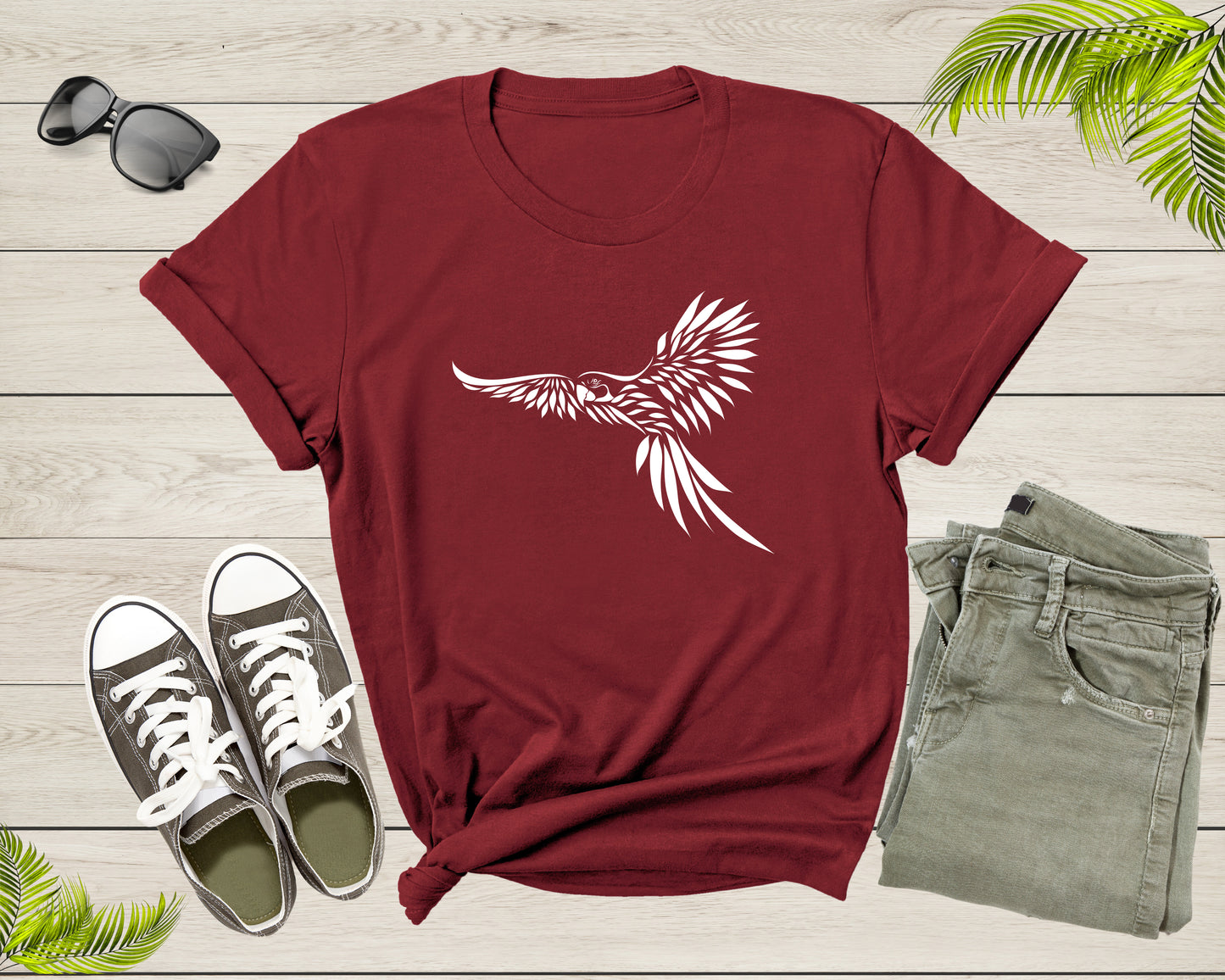 Flying Cool Parrot Bird Tropical Bird Animal Cockatoo Macaw T-Shirt Soaring Parrot Gift T Shirt for Men Women Kids Boys Girls Graphic Tshirt