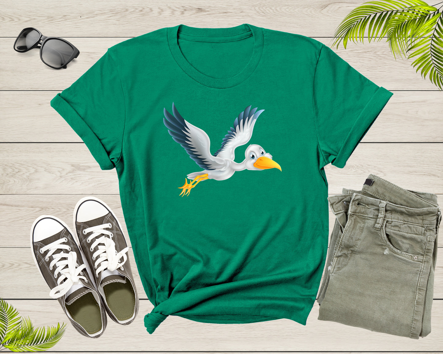 Flying Cute White Stork Bird Animal Migratory Family Bird T-shirt Stork Shirt Bird Lover Shirt Shoebill Stork Shirt Shoebill Stork Gift