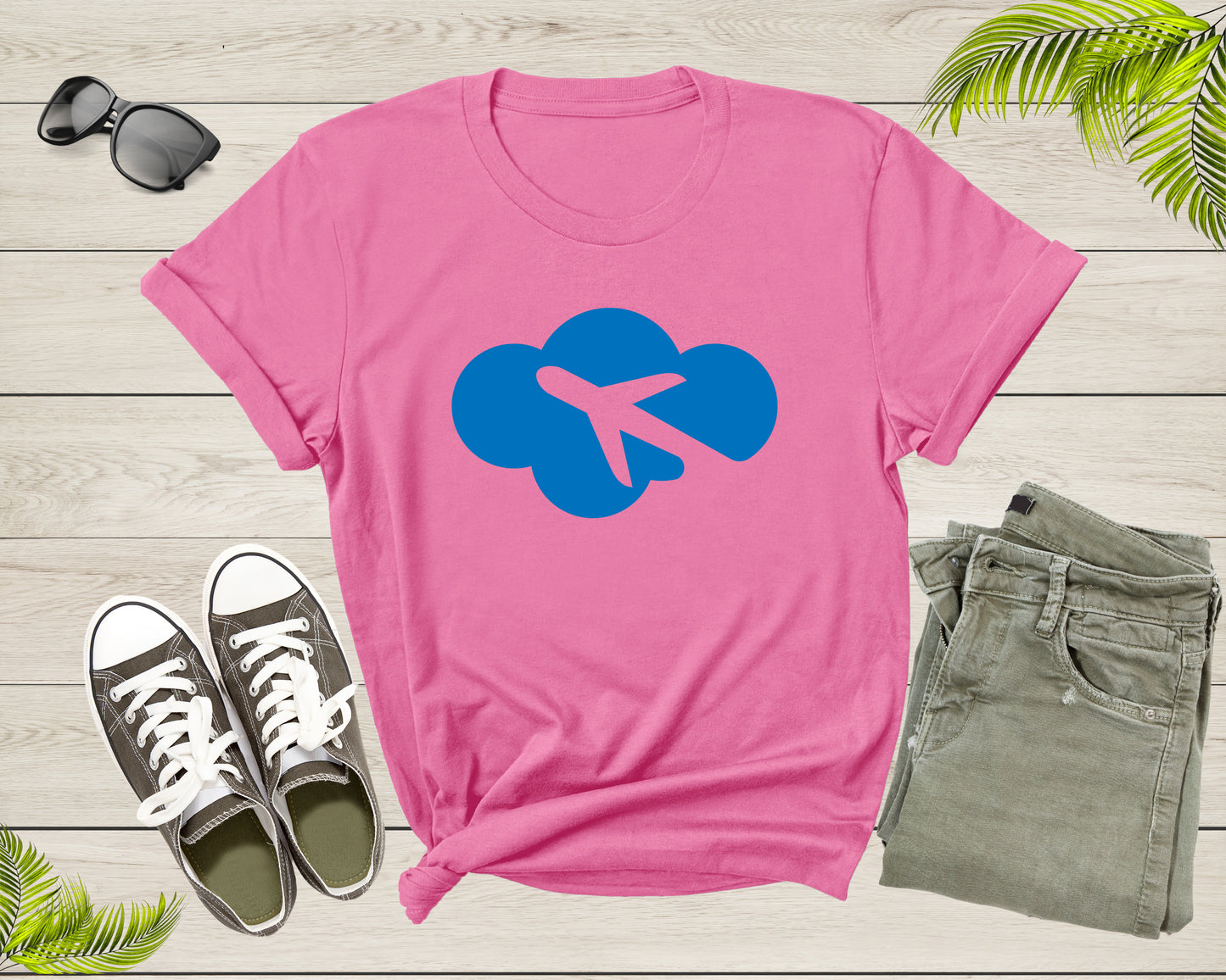 Flying Plane Airplane Aircraft Airliner Jet Blue Cloud T-Shirt Plane Lover Gift T Shirt for Men Women Kids Boys Girls Graphic Tshirt