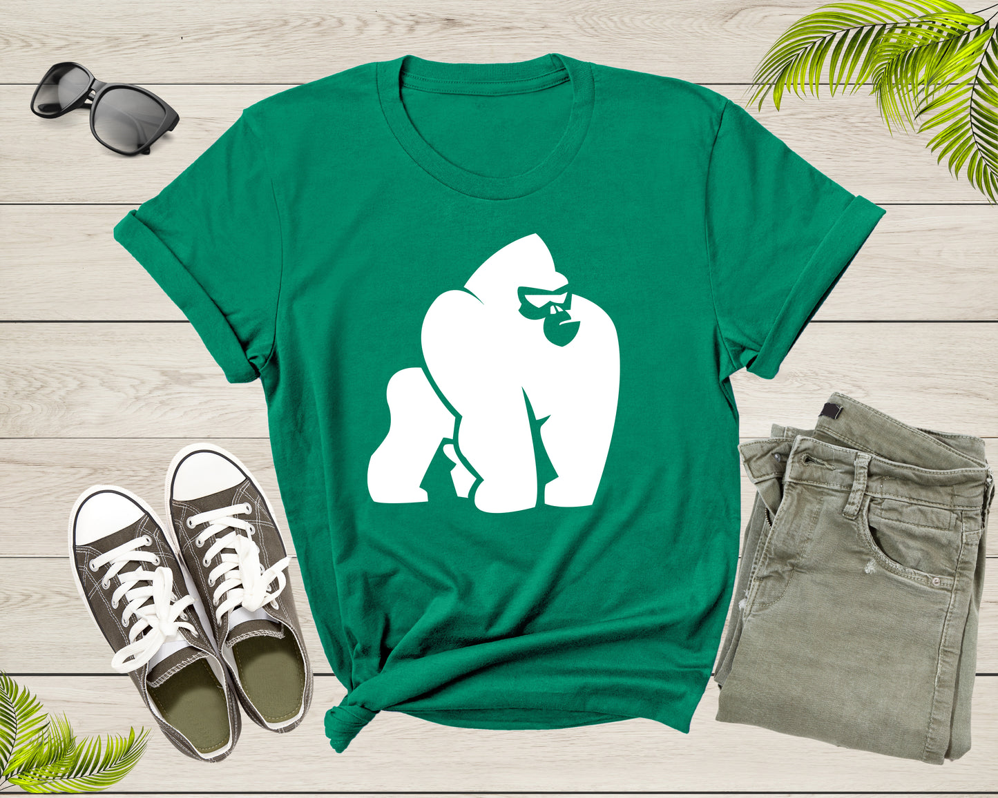Cool Gorilla Lover Tshirt Design Gift For Adult Men Women Boys Girl Funny Gorilla Animal Graphic Present Shirt Gift Idea Gorilla Gym T-shirt