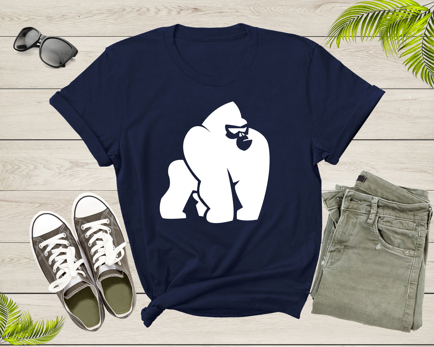 Cool Gorilla Lover Tshirt Design Gift For Adult Men Women Boys Girl Funny Gorilla Animal Graphic Present Shirt Gift Idea Gorilla Gym T-shirt
