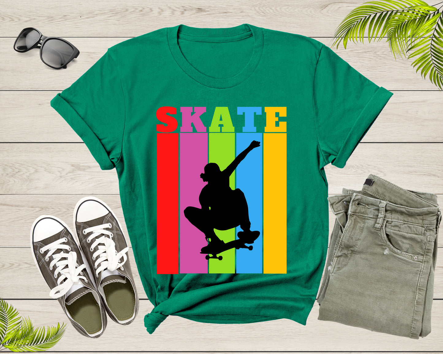 Freestyle Skateboarding Skater Sport Skate Athletics Racer T-Shirt Skateboarder Gift T Shirt for Men Women Kids Boys Girls Graphic Tshirt