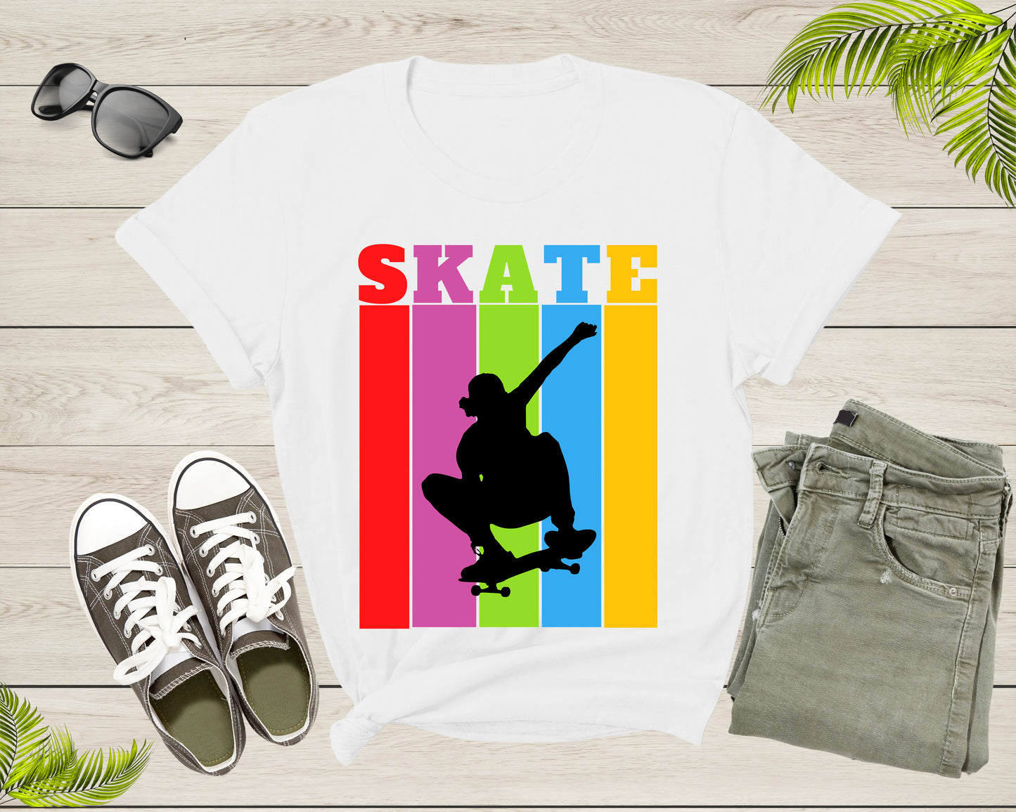 Freestyle Skateboarding Skater Sport Skate Athletics Racer T-Shirt Skateboarder Gift T Shirt for Men Women Kids Boys Girls Graphic Tshirt