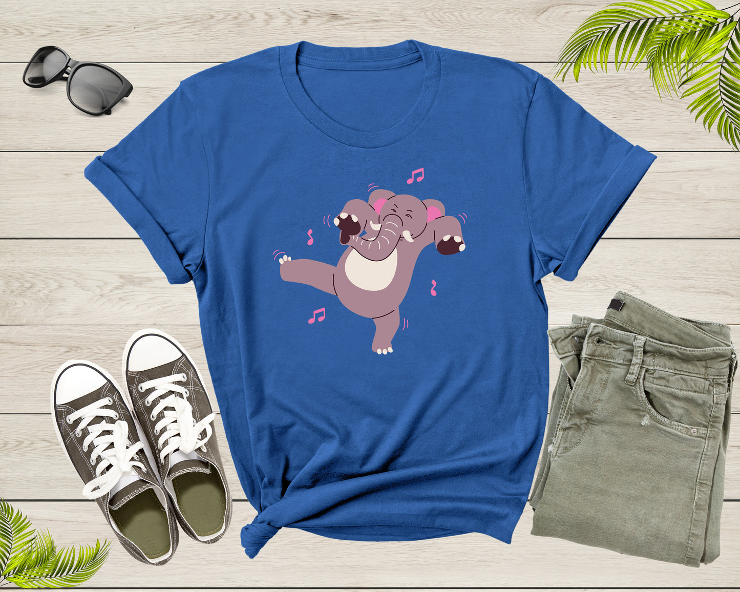 Funny Cute Dancing Elephant for Men Women Kids Boys Girls T-Shirt Elephant Lover Gift T Shirt for Men Women Kids Boys Girls Graphic Tshirt