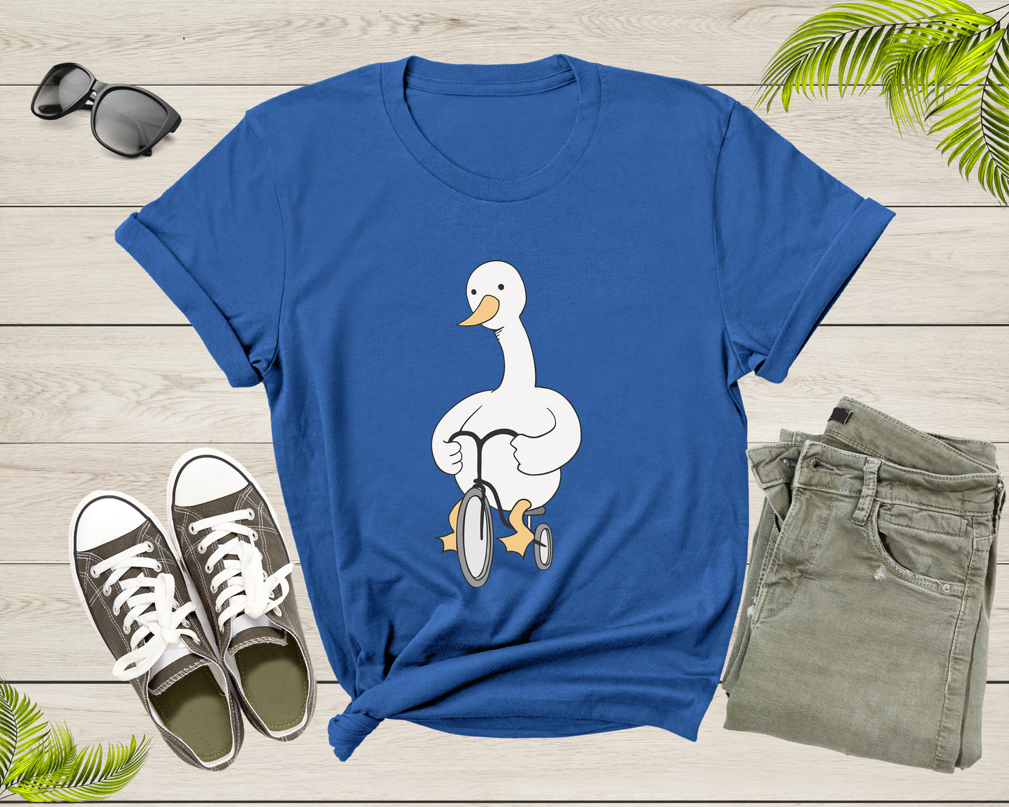 Funny Duck Bicycle Lover Gift Idea Shirt Women Men Kid Boys Girls Bicycle Duck Tshirt Design Bike Lover Birthday Present Dad Mom T-shirt
