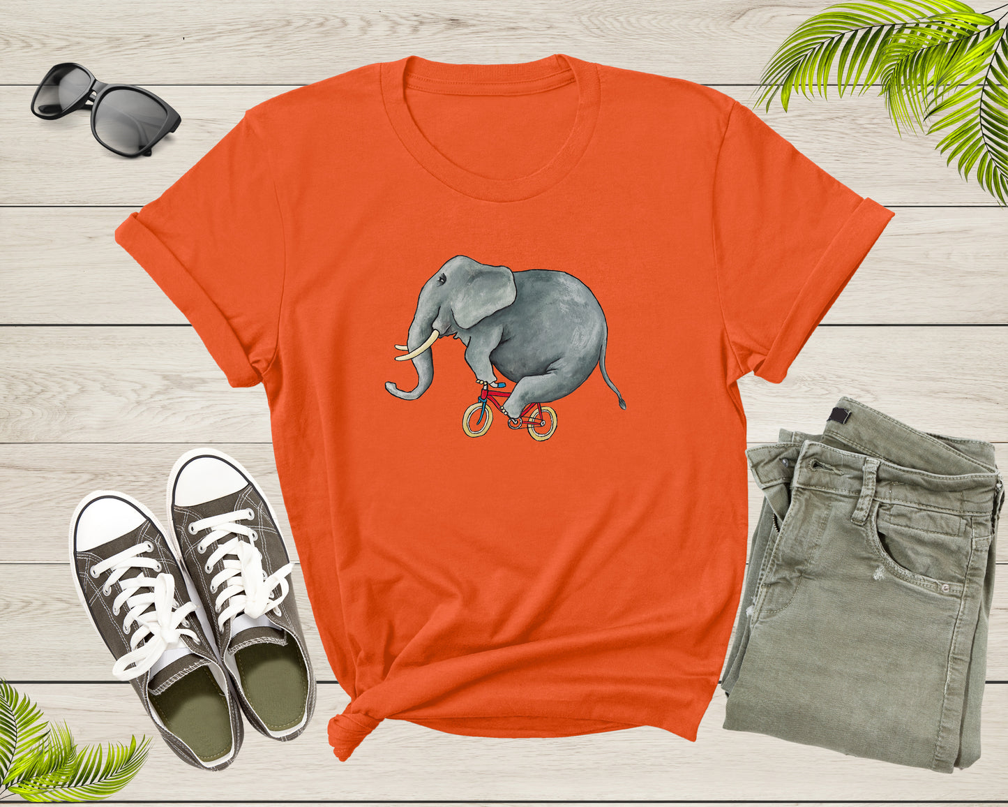 Funny Elephant Bicycle Lover Gift Idea Shirt Women Men Kid Boys Girls Bicycle Tshirt Design Bike Lover Birthday Present Dad Mom T-shirt