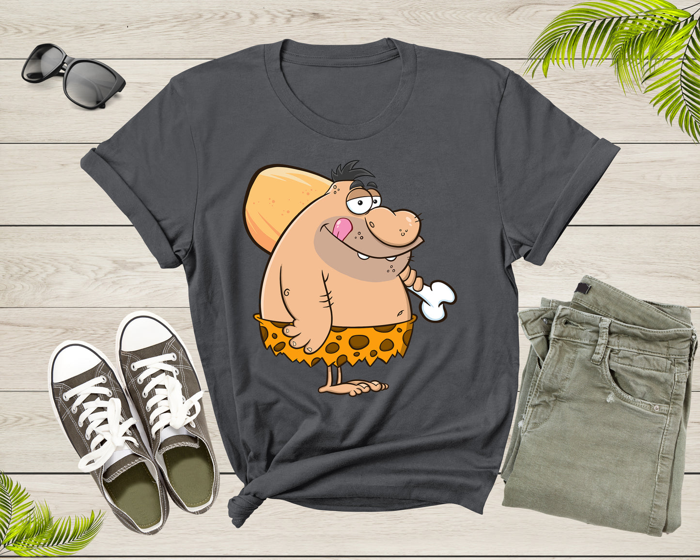 Funny Stone Age Ancient Caveman Prehistoric Neanderthal Shirt T-Shirt Caveman Lover Gift T Shirt for Men Women Kids Boys Girls Tshirt