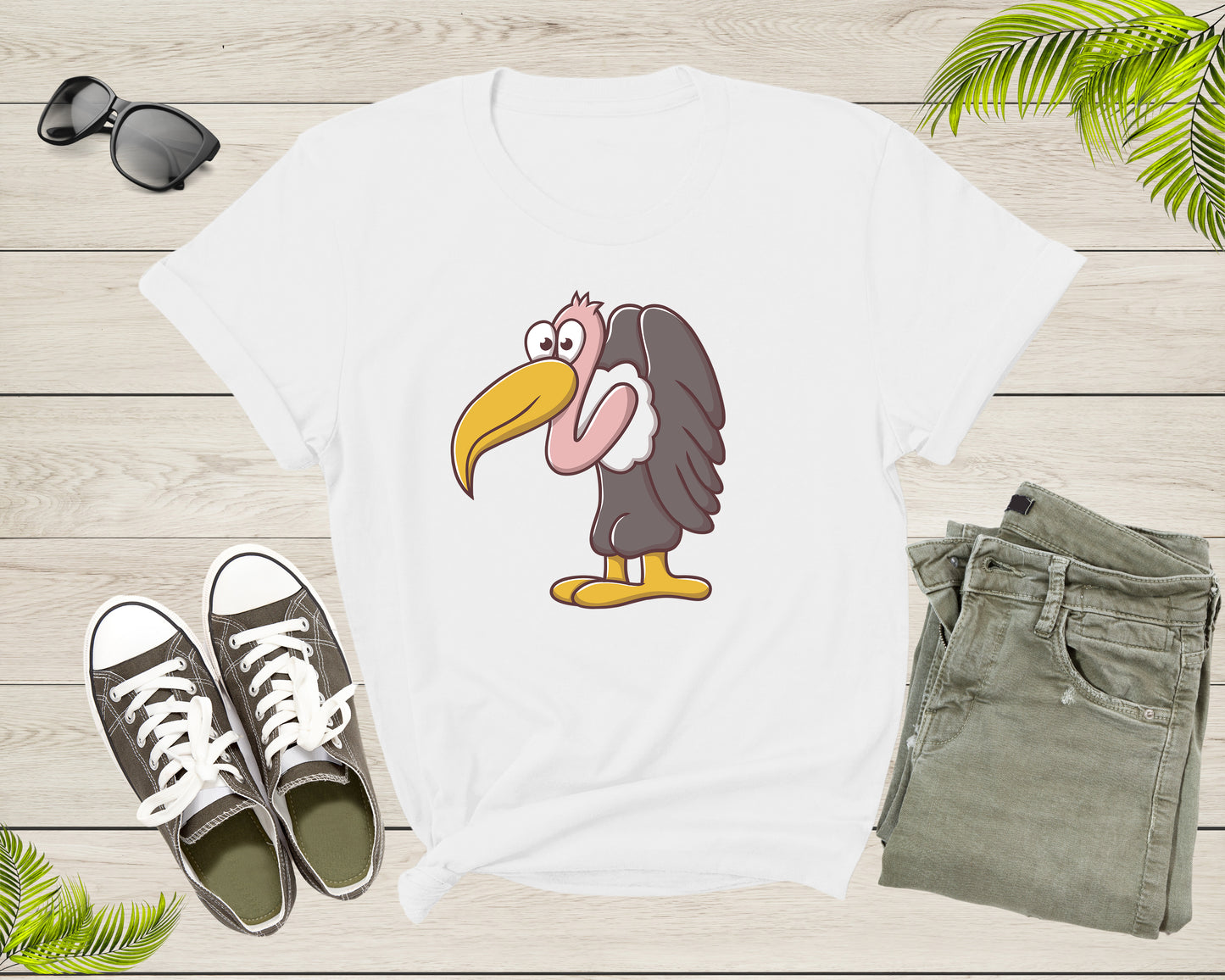 Funny Vulture Bird Animal Standing Wildlife Nature Animal T-Shirt Vulture Lover Gift T Shirt for Men Women Kids Boys Girls Graphic Tshirt