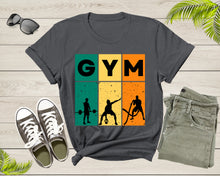 Load image into Gallery viewer, Cool GYM Gymnasium Workout Sport Fitness Cardio Motivational T-Shirt GYM Workout T Shirt Gift for Men Women Kids Boys Girls Gymnasium Tshirt