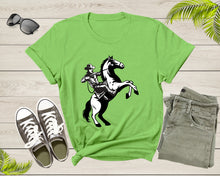 Load image into Gallery viewer, Cool Horse Pony Lover Gift Shirt For Men Women Kids Girls Boys Aesthetic Cowboy Horseback Rider Tshirt Graphic Sunset Silhouette T-shirt