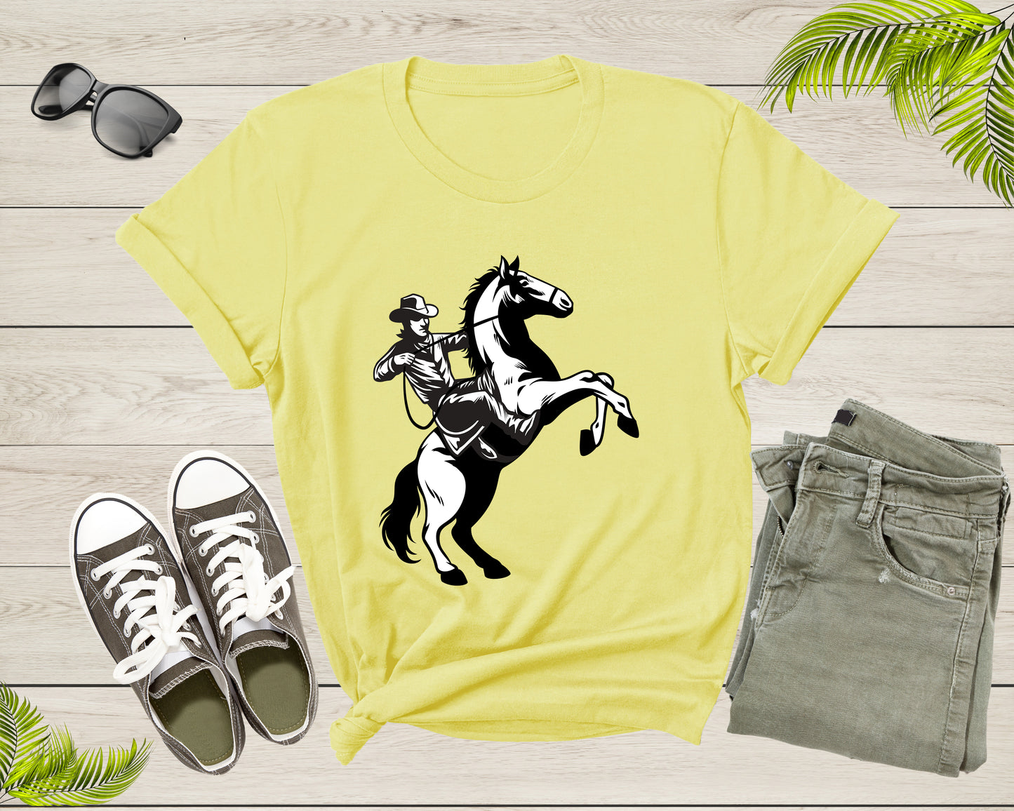 Cool Horse Pony Lover Gift Shirt For Men Women Kids Girls Boys Aesthetic Cowboy Horseback Rider Tshirt Graphic Sunset Silhouette T-shirt