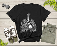 Load image into Gallery viewer, Human Internal Organs Lungs Heart Upper Body Anatomy Lover T-Shirt Doctor Nurse Gift T Shirt for Men Women Kids Boys Girls Tshirt