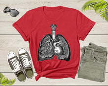 Load image into Gallery viewer, Human Internal Organs Lungs Heart Upper Body Anatomy Lover T-Shirt Doctor Nurse Gift T Shirt for Men Women Kids Boys Girls Tshirt