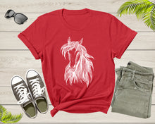 Load image into Gallery viewer, Cool Horse Pony Lover Gift Shirt For Men Women Kids Girls Boys Aesthetic Horse Lover Gift Ideas Tshirt Graphic Horse Head Silhouette T-shirt