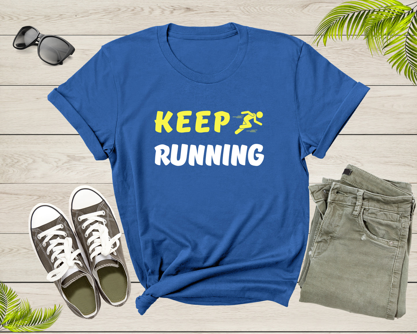 Keep Running Motivational Runner Athlete Marathon Sprinter T-shirt Marathon Runner Shirt Gift For Runner Running Gift Workout Fitness Shirt