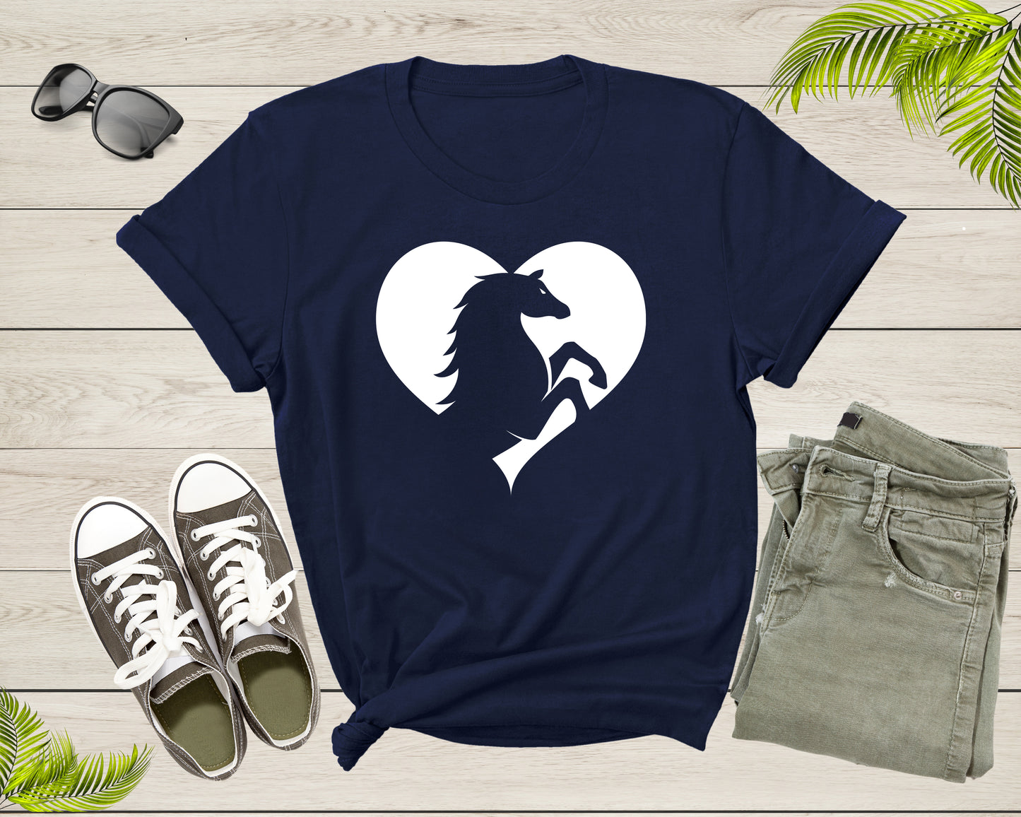 Cool Horse Pony Lover Gift Shirt For Men Women Kids Girls Boys Aesthetic Horse Lover Gift Ideas Tshirt Graphic Horse Head Silhouette T-shirt