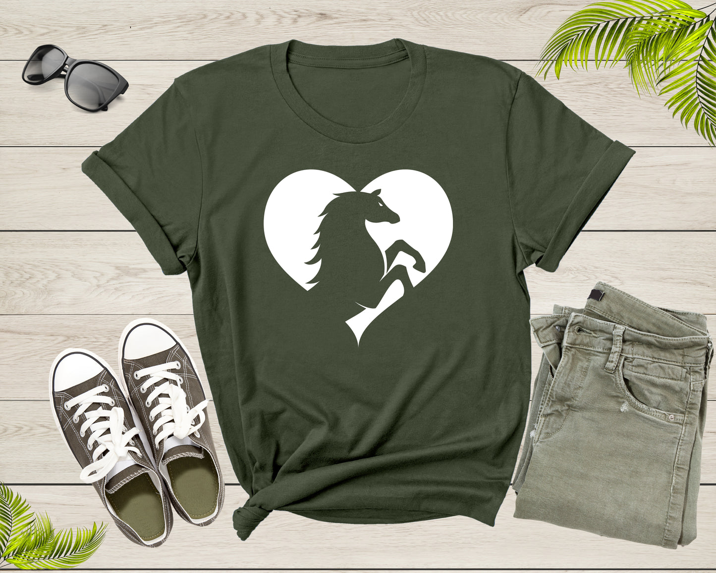 Cool Horse Pony Lover Gift Shirt For Men Women Kids Girls Boys Aesthetic Horse Lover Gift Ideas Tshirt Graphic Horse Head Silhouette T-shirt