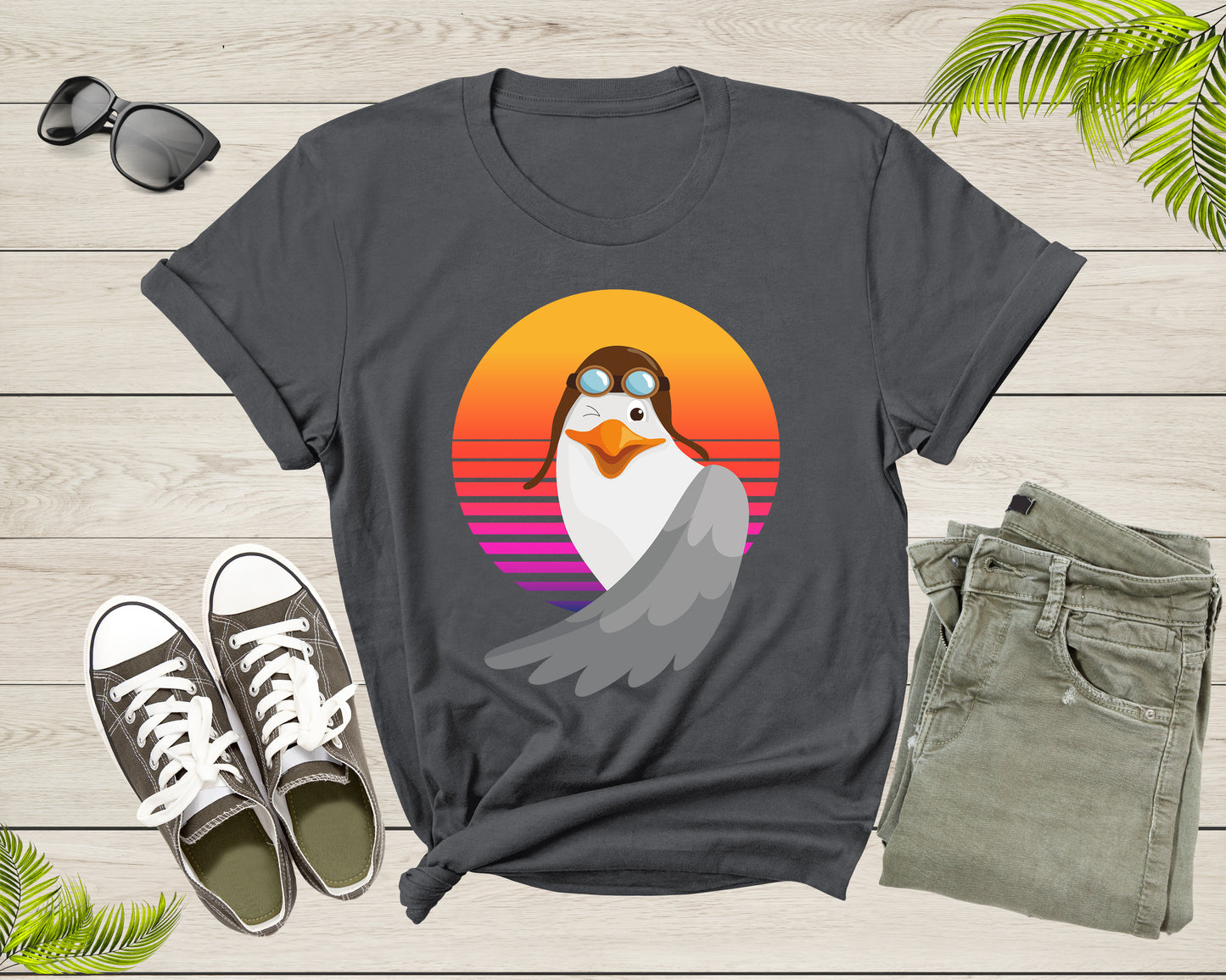 Ocean Seagull Bird Lover Gift Shirt For Men Women Kids Boys Girls Funny Seagull Graphic Print Tshirt Cool Seagull Birthday Present T-shirt