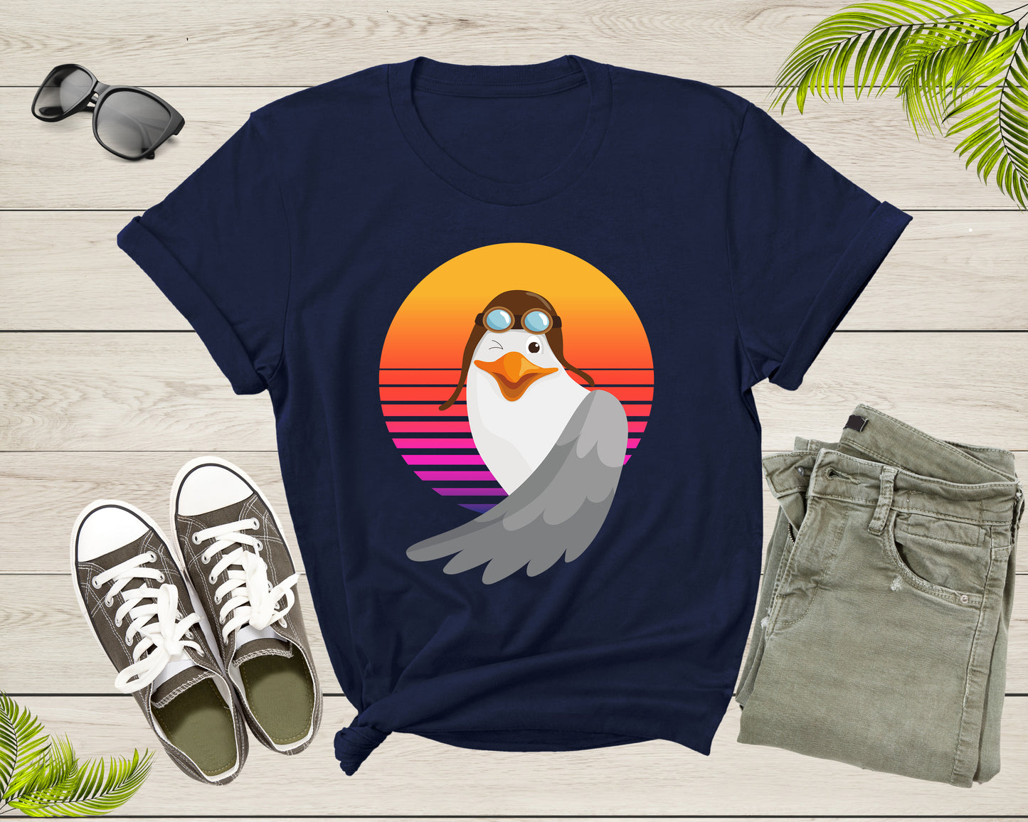 Ocean Seagull Bird Lover Gift Shirt For Men Women Kids Boys Girls Funny Seagull Graphic Print Tshirt Cool Seagull Birthday Present T-shirt