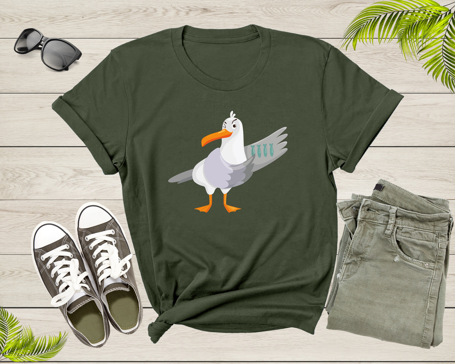 Ocean Seagull Bird Lover Gift Shirt For Men Women Kids Boys Girls Funny Seagull Graphic Print Tshirt Cool Seagull Birthday Present T-shirt