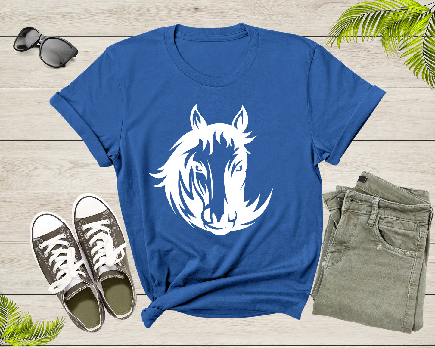 Cool Horse Pony Lover Gift Shirt For Men Women Kids Girls Boys Aesthetic Horse Lover Gift Ideas Tshirt Graphic Horse Head Silhouette T-shirt