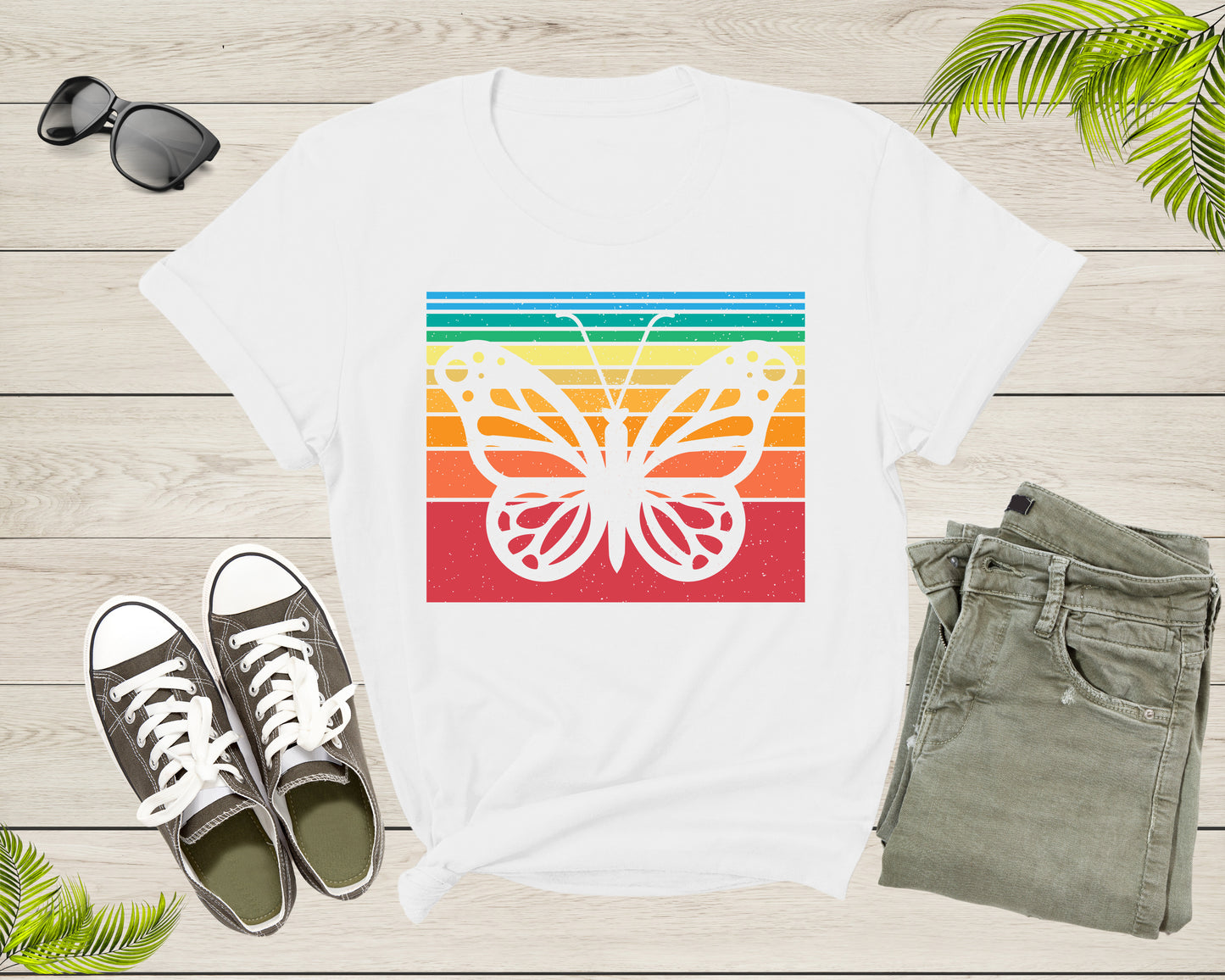 Retro Butterfly Lovers Botanical Gift For Women Girl Shirt Vintage Butterfly Shirt Butterfly Lover Cute Butterfly Insect Tshirt