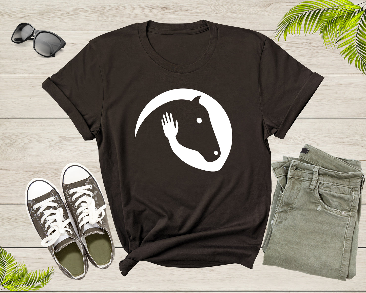Cool Horse Pony Lover Gift Shirt For Men Women Kids Girls Boys Aesthetic Horse Lover Gift Ideas Tshirt Graphic Horse Head Silhouette T-shirt
