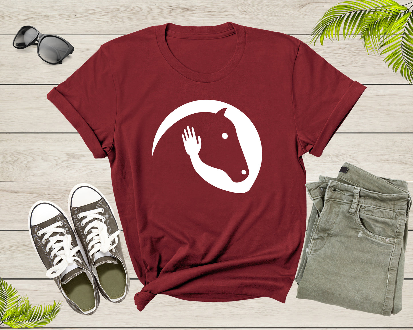 Cool Horse Pony Lover Gift Shirt For Men Women Kids Girls Boys Aesthetic Horse Lover Gift Ideas Tshirt Graphic Horse Head Silhouette T-shirt