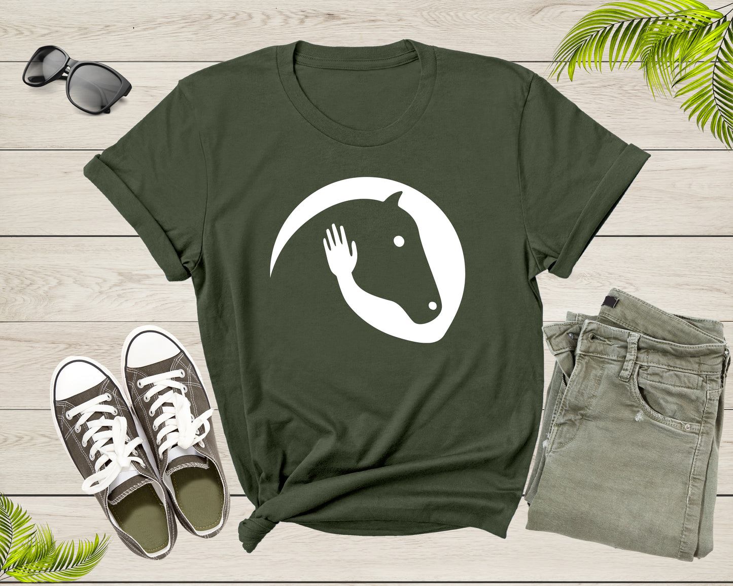 Cool Horse Pony Lover Gift Shirt For Men Women Kids Girls Boys Aesthetic Horse Lover Gift Ideas Tshirt Graphic Horse Head Silhouette T-shirt