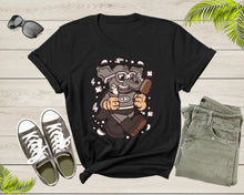 Load image into Gallery viewer, Superhero Elephant with Sunglasses Walking Eating Ice Cream T-Shirt Elephant Lover Gift T Shirt for Men Women Kids Boys Girls Teens Tshirt