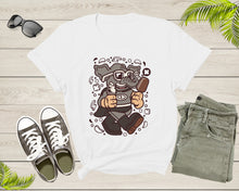 Load image into Gallery viewer, Superhero Elephant with Sunglasses Walking Eating Ice Cream T-Shirt Elephant Lover Gift T Shirt for Men Women Kids Boys Girls Teens Tshirt