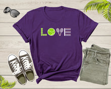 Load image into Gallery viewer, Tennis Lover Sport Tennis Racket Tennis Ball Player Game for Men Women Kids Boys Girls Tennis Player T-Shirt